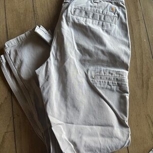 Men's Beige Cargo Pants Carhartt 34x32 relaxed fit